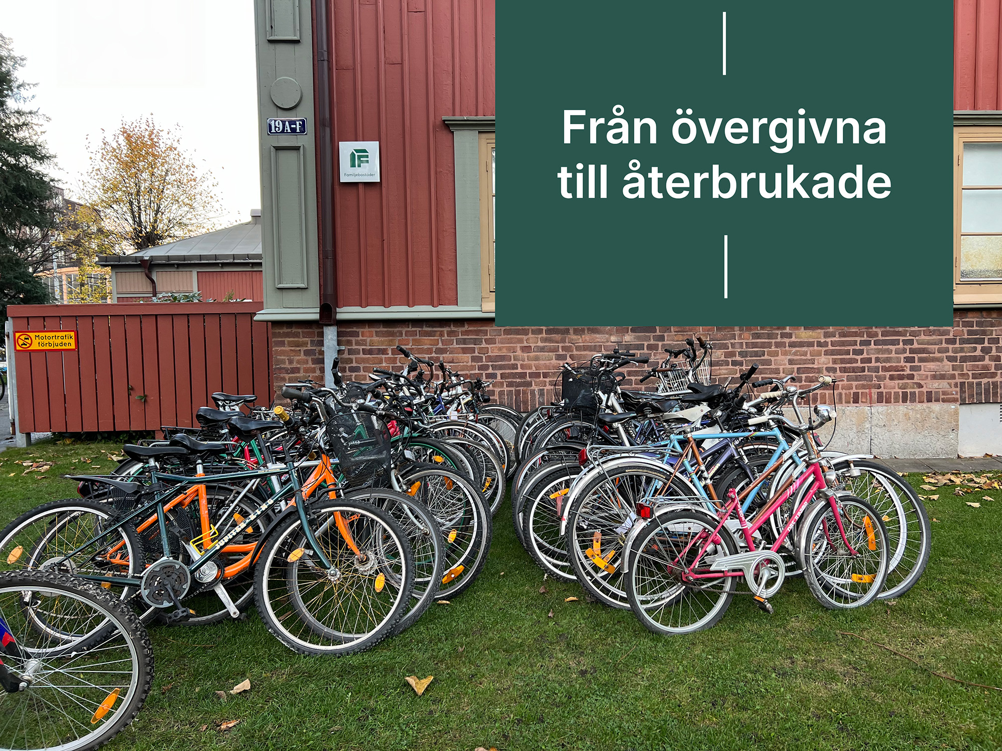 Övergivna cyklar får nytt liv – satsning på återbruk fortsätter