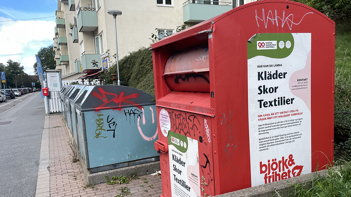 Begränsning av möjlighet att återvinna textilier