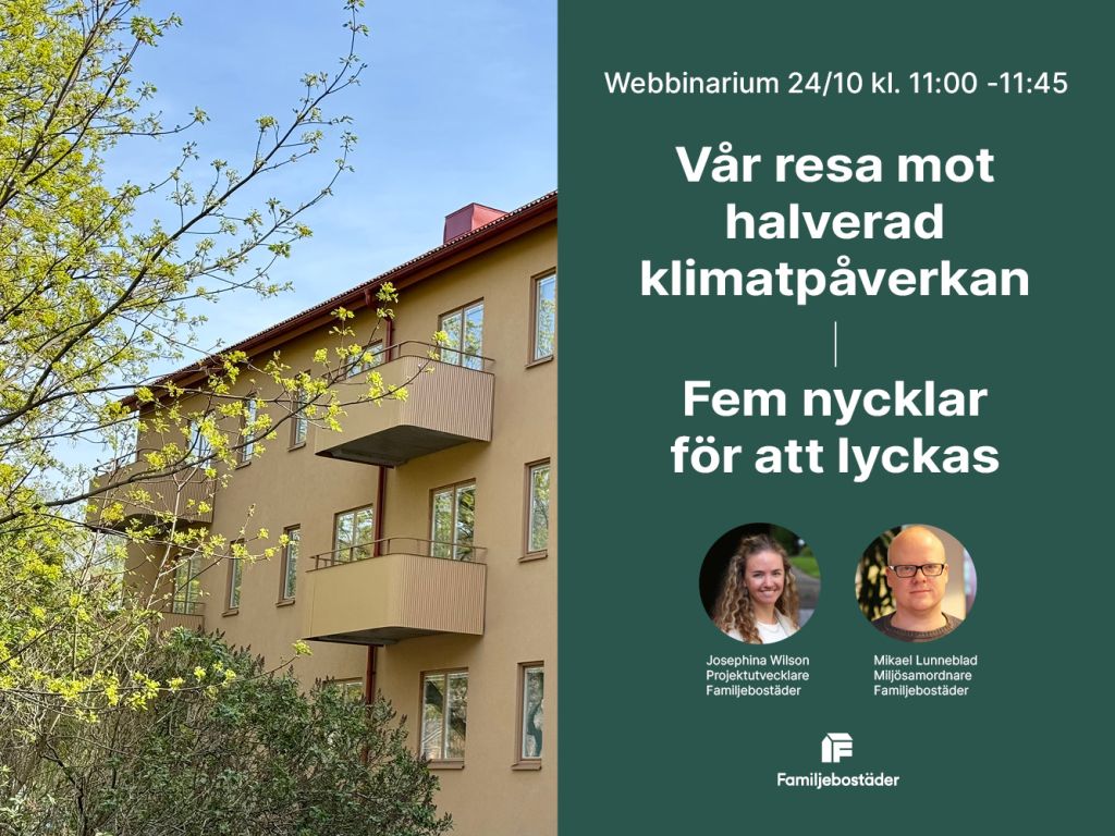 Webbinarium: Vår resa mot halverad klimatpåverkan